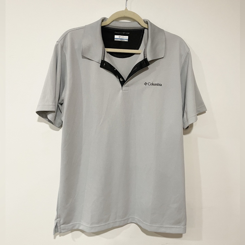 Columbia Men’s Gray Collared T-Shirt Size Medium